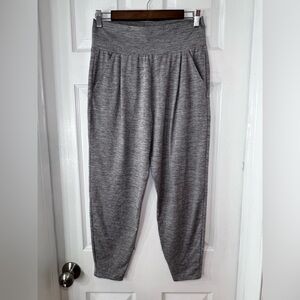 VUORI Women's Heather Gray LUX HAREM High Rise Stretch Poly Fitness Pants Sz M‎